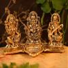 Frienemy Presents Lakshmi Ganesha Saraswati with Diya Diwali Statue Idol - Puja Deepak- Showpiece Oil Lamp Diya Decoration #Frienemy-566 view 1