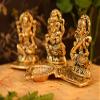 Frienemy Presents Lakshmi Ganesha Saraswati with Diya Diwali Statue Idol - Puja Deepak- Showpiece Oil Lamp Diya Decoration #Frienemy-566 view 4