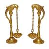 Frienemy Presents Brass Pair of Parrot Design Bird Diya | Oil Lamp | Puja Item #Frienemy-195 view 1