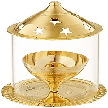 Frienemy Presents Decoration for Diwali | Decorative Solimo Brass Diya | Medium Lamp for Diwali Puja Room Home Decoration #Frienemy-485