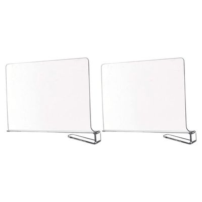 2pcs Clothes Board Closet Supply Closet Accessory Cabinet Accessory Multi-Function Closet Divider Convenient Closet Divider Multi-Function Shelf Divider Household Shelf Divider