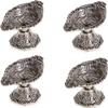 Frienemy Presents Oil Lamp Carved with Stand Set of 4 Brass Table Diya Set (Height: 2 Inch, Pack of 4) #Frienemy-340 view 1