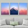 SIGNWIN Canvas Print Wall Art Set Hazy Pastel Duotone City & Mountain Cities Cityscape Mixed Media Modern Bohemian Scenic Colorful Multicolor for Living Room, Bedroom, Office - 16"x24"x3 White view 2