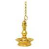 Frienemy Presents Tradational Brass Hanging Oil Wick Diya with 1 Meter Chain for Puja Gifts Antique Home Dcor - Gold (4X4.5 Inch) #Frienemy-660 view 1