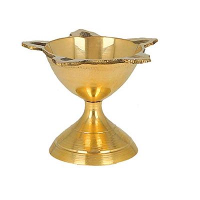 Frienemy Presents Brass Pooja Traditional Star Deep .(Size - 4) #Frienemy-082