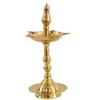 Frienemy Presents El Royale Decor (10Inches) Regional Brass Kerela Fancy Diya Stand (Kuthu Vilakku) Lamp 310 Gm #Frienemy-262 view 1