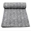 Indian Handmade Patchwork Queen Size Gudri Coverlet Kantha Quilted Quilt Bedspread Bedding view 1