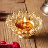 Frienemy Presents Decor Brass Crystal Oil Diya Home Decoration and Puja Purpose.(5 Inches) #Frienemy-486 view 2