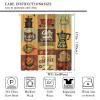 Vintage Coffee Theme Kitchen Curtain - Darkening Room Pocket Curtain for Kitchen & Living Room - 63x72in view 4