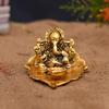 Frienemy Presents Ganesh, Ganesha On Leaf - Ganesh with Diya - Lord Ganesha Metal Hand Craved for Home Decorative Gift Puja Diwali Gifts #Frienemy-677 view 4