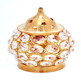 Frienemy Presents Decorative Crystal Brass Akhand Diya #Frienemy-422