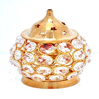 Frienemy Presents Decorative Crystal Brass Akhand Diya #Frienemy-422