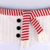 ZHENYANG CAREG Christmas Snowman Knitted Tree Skirt Xmas Party Christmas Tree Collar Christmas Tree Base Cover Christmas Decorations (Color : White) view 2