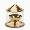 Frienemy Presents Brass Glass Akhand Diya Oil Puja Lamp 4.8 Inch Medium Size (7.5 X 7.5 X 13 Cm) #Frienemy-218 view 1