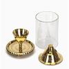 Frienemy Presents Brass Glass Akhand Diya Oil Puja Lamp 4.8 Inch Medium Size (7.5 X 7.5 X 13 Cm) #Frienemy-218 view 2