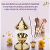 Frienemy Presents Brass Glass Akhand Diya Oil Puja Lamp 4.8 Inch Medium Size (7.5 X 7.5 X 13 Cm) #Frienemy-218 view 3