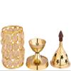 Frienemy Presents Shivani Brass Akhand Diya Oil Lamp Crystal(Medium) #Frienemy-248 view 2
