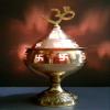 Frienemy Presents Brass Akhand Jyoti Deep Diya/Oil Lamp for Home and Office (Golden) #Frienemy-579 view 2