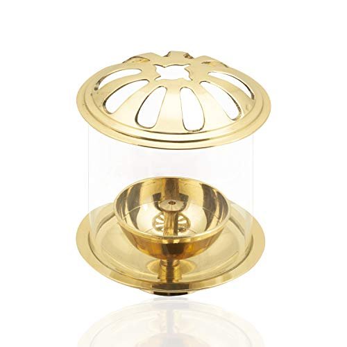Frienemy Presents Akhand Diya with Borosilicate Glass Shade for Home, Temples & Special Occasions #Frienemy-665
