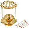Frienemy Presents Akhand Diya with Borosilicate Glass Shade for Home, Temples & Special Occasions #Frienemy-665 view 3
