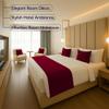 100% Egyptian Cotton Bed Runner Burgundy Solid Queen Size (88x20) 1 Piece Decorative Bed Scarf for Bedroom Hotel Wedding Room view 3