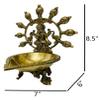 Frienemy Presents Brass Table Puja Diya with Peacock Design Handle #Frienemy-271 view 2