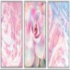 SIGNWIN Canvas Print Wall Art Set Pink & Blue Neon Acid Collage with Rose Nature Wilderness Mixed Media Modern Rustic Scenic Colorful for Living Room, Bedroom, Office - 16"x24"x3 White view 1
