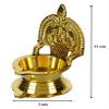 Frienemy Presents Brass Kamakshi Oil Diya (Gold_2.7 Inch X 2.7 Inch X 4.3 Inch) #Frienemy-227 view 2