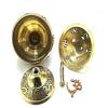 Frienemy Presents Brass Akhand Jyoti Diya Om Swastic Stand with Cover Oil Lamp for Temple, Home & Office Dcor 16 Cm with Tika Katori- Brass Material #Frienemy-525 view 2