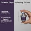 KEEPSAKE COMPANY Purple Enamel Metal Mini Urns for Human Ashes - Set of 4 Keepsake Urns - Handcrafted Designs - 3 Cubic Inches Capacity Each - Funeral Urns view 3