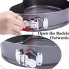 3 Different Shape Black Cake Mould/Baking Tray/Removable Cake Moulds Can be Used Microwave Oven, Cooker,Baking and Decorating Tools By Tradebulk view 4