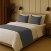 100% Egyptian Cotton Bed Runner Grey Solid King Size (102x20) 1 Piece Decorative Bed Scarf for Bedroom Hotel Wedding Room view 2