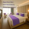 100% Egyptian Cotton Bed Runner Lavendar Solid Queen Size (88x20) 1 Piece Decorative Bed Scarf for Bedroom Hotel Wedding Room view 3