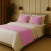100% Egyptian Cotton Bed Runner Pink Solid California King Size (108x20) 1 Piece Decorative Bed Scarf for Bedroom Hotel Wedding Room view 2