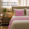 100% Egyptian Cotton Bed Runner Pink Solid California King Size (108x20) 1 Piece Decorative Bed Scarf for Bedroom Hotel Wedding Room view 4