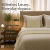 100% Egyptian Cotton Bed Runner Ivory Solid Twin Size (70x20) 5 Piece Decorative Bed Scarf for Bedroom Hotel Wedding Room with 4 Pillow Shame view 4