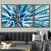 SIGNWIN Framed Canvas Wall Art Sharp Pointed Agave Plant Leaves Botanical Succulent Photography Minimalism Contemporary Closeup Dramatic for Living Room, Bedroom, Office - 16"x24"x3 Black view 2