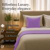 100% Egyptian Cotton Bed Runner Lavendar Solid King Size (102x20) 3 Piece Decorative Bed Scarf for Bedroom Hotel Wedding Room with 2 Pillow Shame view 4
