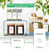 GPOVVIMX 191 Spice Jar Labels Preprinted Minimalist Stickers - White Waterproof Label - Fit Round or Rectangle Spice Jars - Herb Seasoning Kitchen Pantry Labels view 4