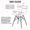 XGANGM Chair Slipcover Curved Dining Room Chair Cover Armless Kitchen Back Chair Cover Modern Shaped Counter Height Bar Stools Covers Jacquard Protectors Covers,F,6PCS view 2