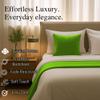 100% Egyptian Cotton Bed Runner Parrot grren Solid Queen Size (88x20) 1 Piece Decorative Bed Scarf for Bedroom Hotel Wedding Room view 4