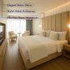 100% Egyptian Cotton Bed Runner Ivory Solid King Size (102x20) 5 Piece Decorative Bed Scarf for Bedroom Hotel Wedding Room with 4 Pillow Shame view 3