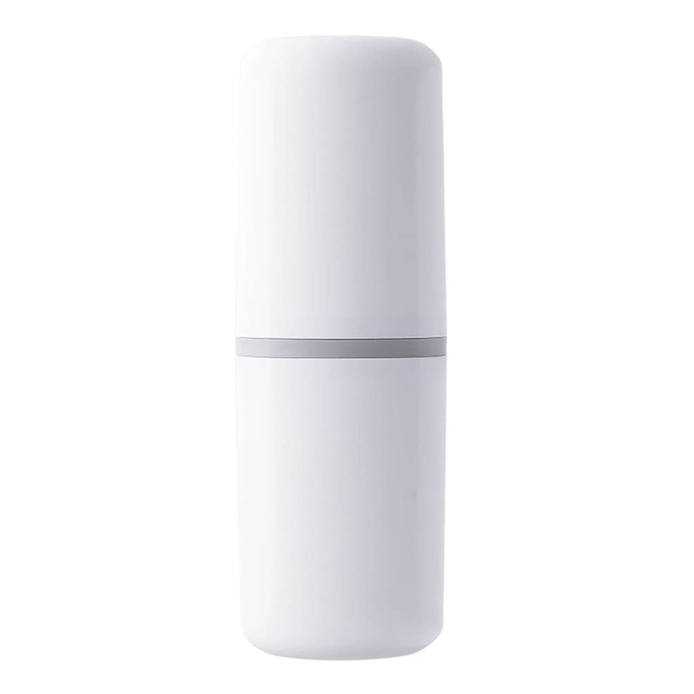 Croselyu Travel Toothbrush Storage Box Portable Wash Cup Travel Wash Cup,1 PCE (White)