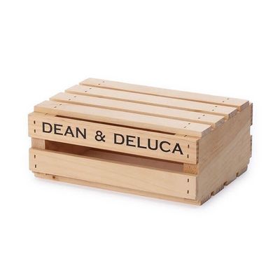 DEAN & DELUCA Small Wood Crate Box