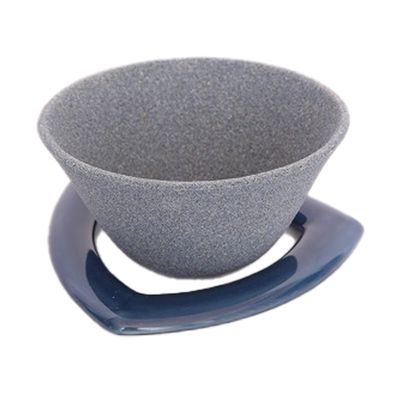 COFIL Japanese Ceramic Coffee Filter, Made in Japan, Reusable Dripper, Blue Holder