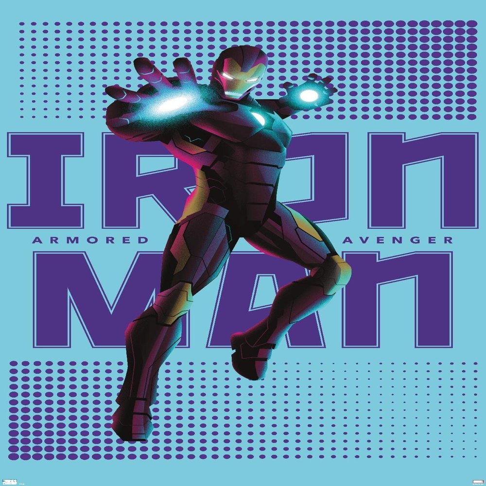 Trends International Marvel Shape of a Hero - Iron Man Wall Poster, 22.375" x 34", Premium Unframed Version
