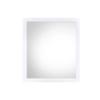 Acme Perse Rectangular Wooden Frame Mirror in White view 1