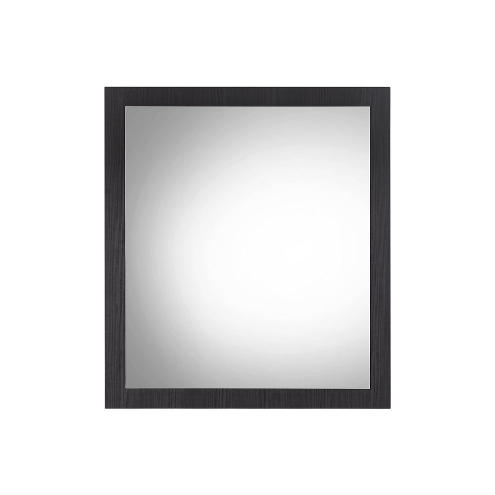 Acme Eos Rectangular Wooden Frmae Mirror in Walnut Black