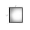 Acme Eos Rectangular Wooden Frmae Mirror in Walnut Black view 3