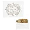 Embroidered Passover Afikoman Bag Silver Leaf Design for Passover, 10" Satin Zippered Afikomen Bag view 1